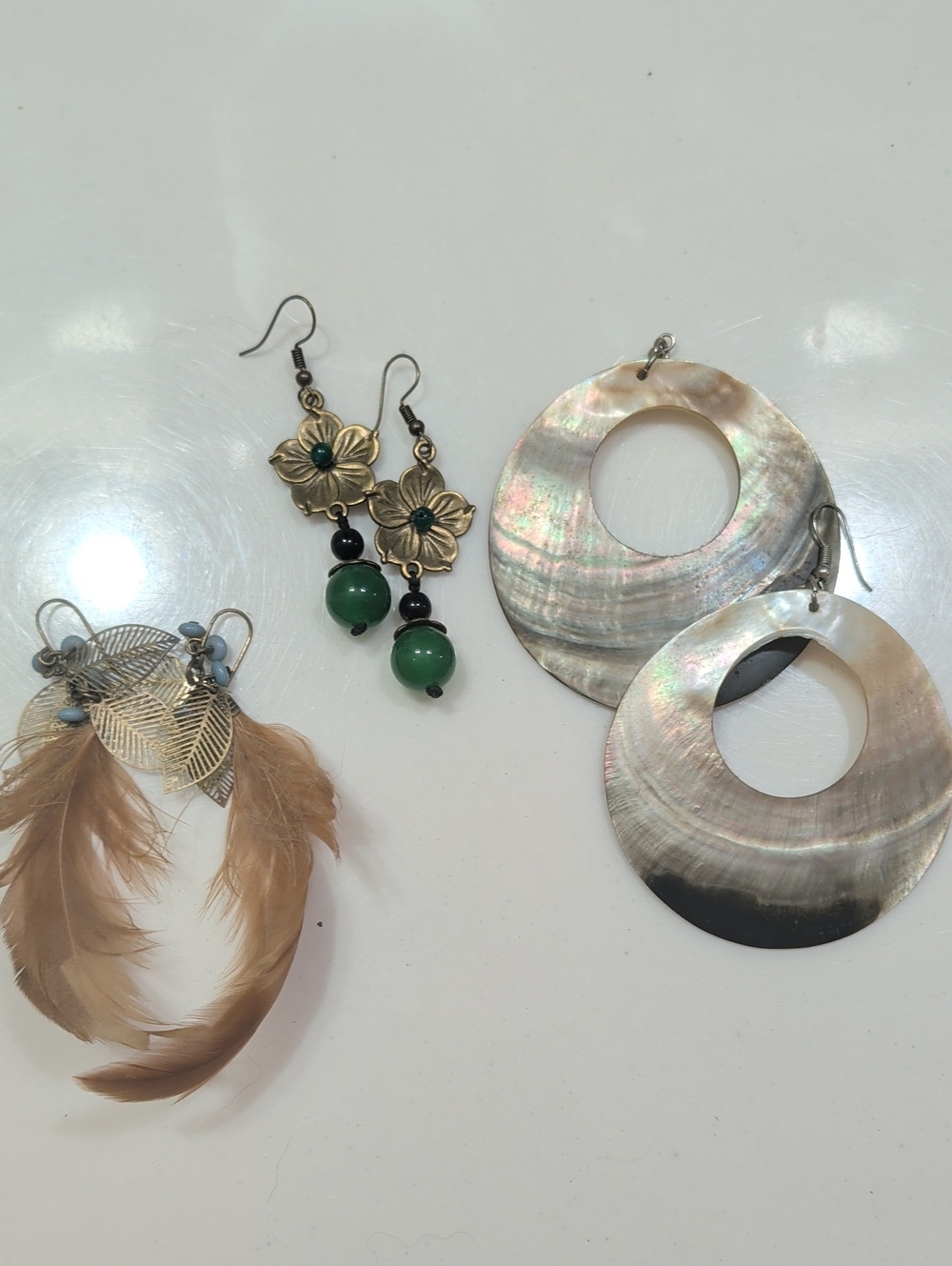 Three Pack Of Vintage Earrings